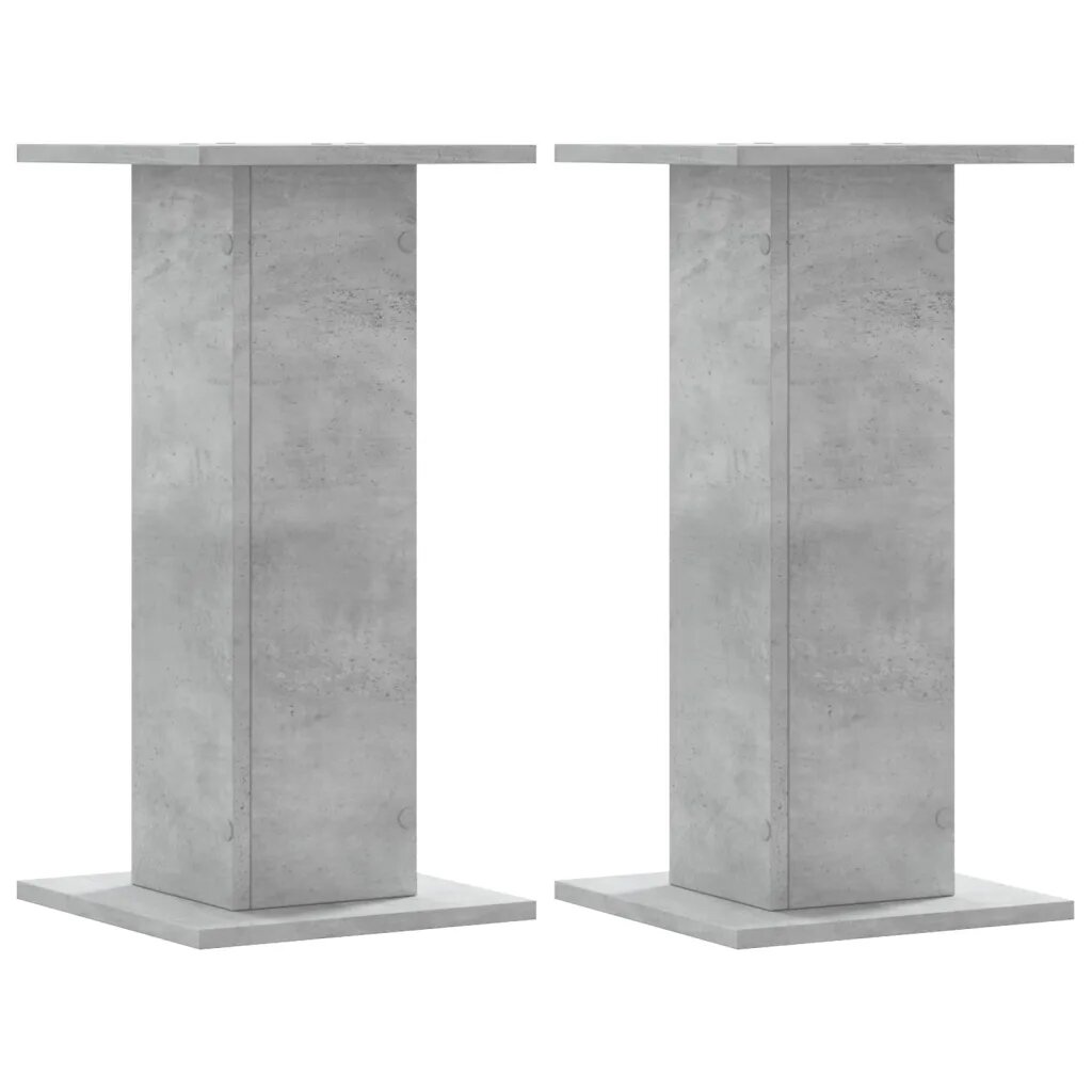 vidaXL Stojany na reproduktor 2ks betónové 30x30x60cm kompozitné drevo