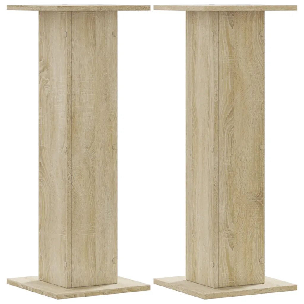 vidaXL Stojany na reproduktor 2ks dub sonoma 30x30x80 cm kompoz. drevo