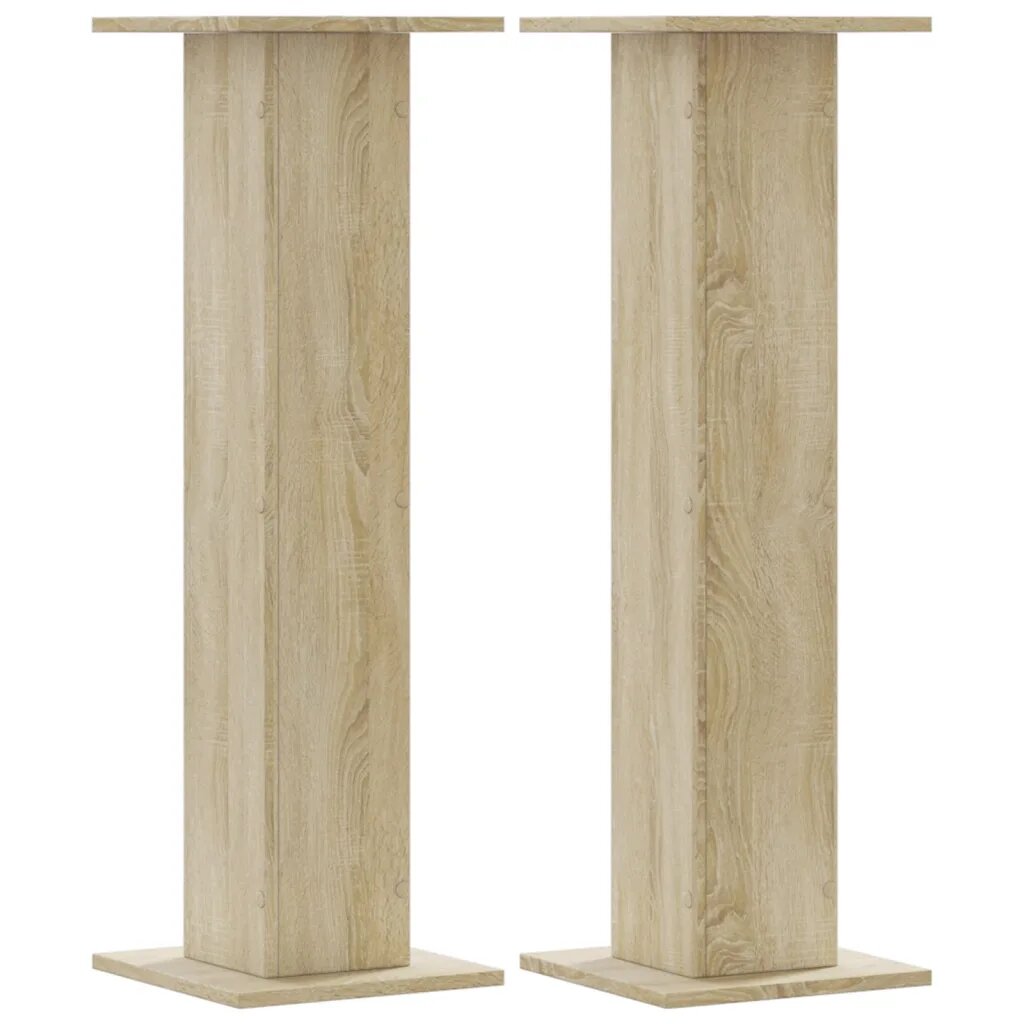 vidaXL Stojany na reproduktor 2ks dub sonoma 30x30x95 cm kompoz. drevo