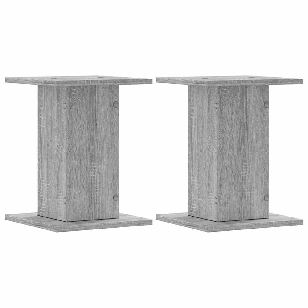 vidaXL Stojany na reproduktor 2ks sivé sonoma 30x30x40cm kompoz. drevo