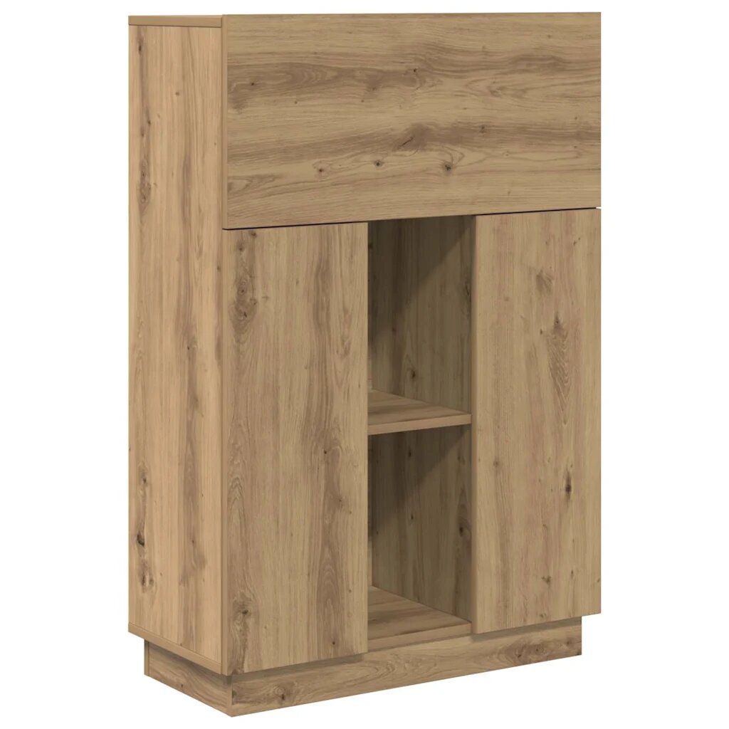vidaXL Stôl Remeselný dub Kompozitné drevo 71.5 x 31.5 x 106.5 cm