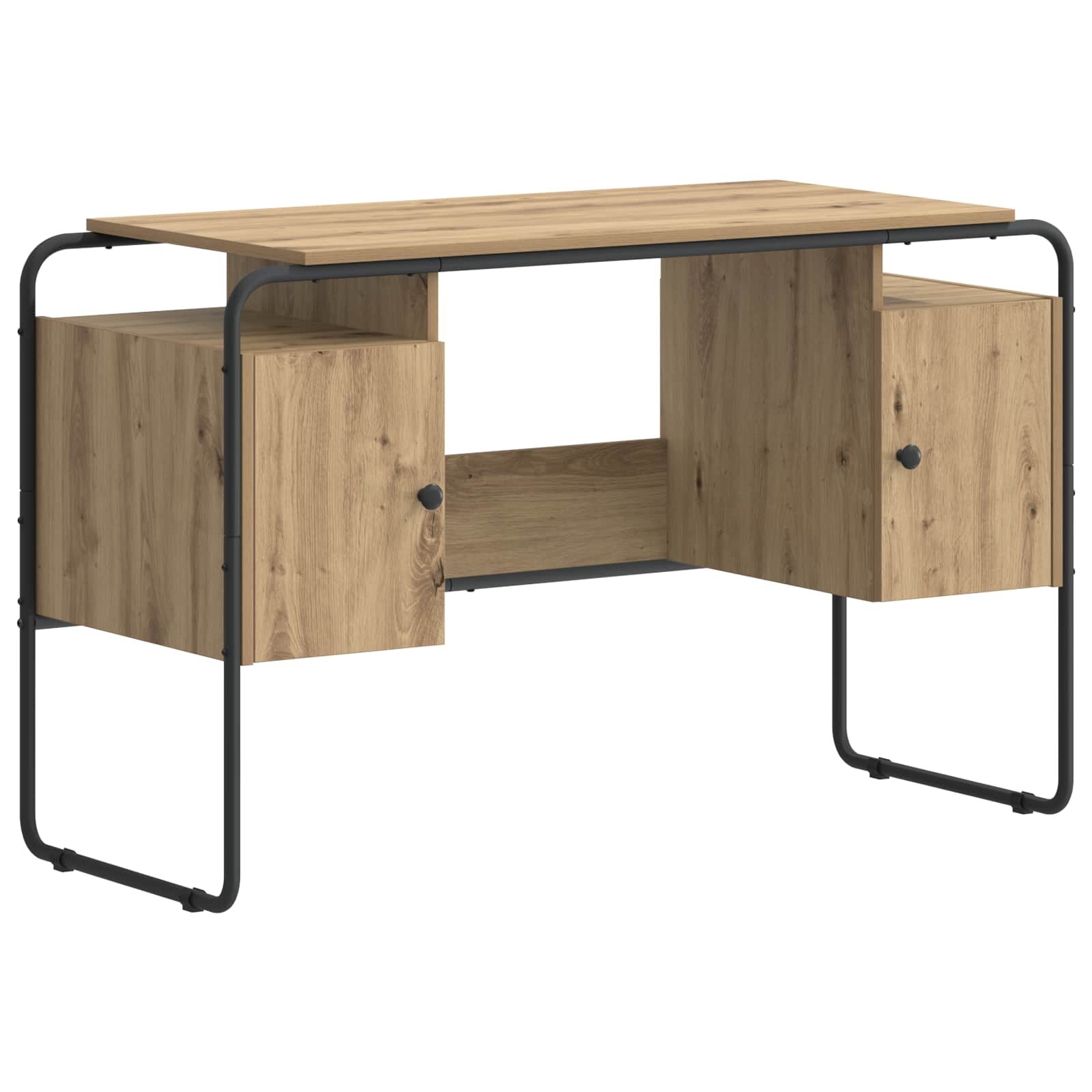 vidaXL Stôl s úložným priestorom Dub artisan 120 x 505 x 755 cm