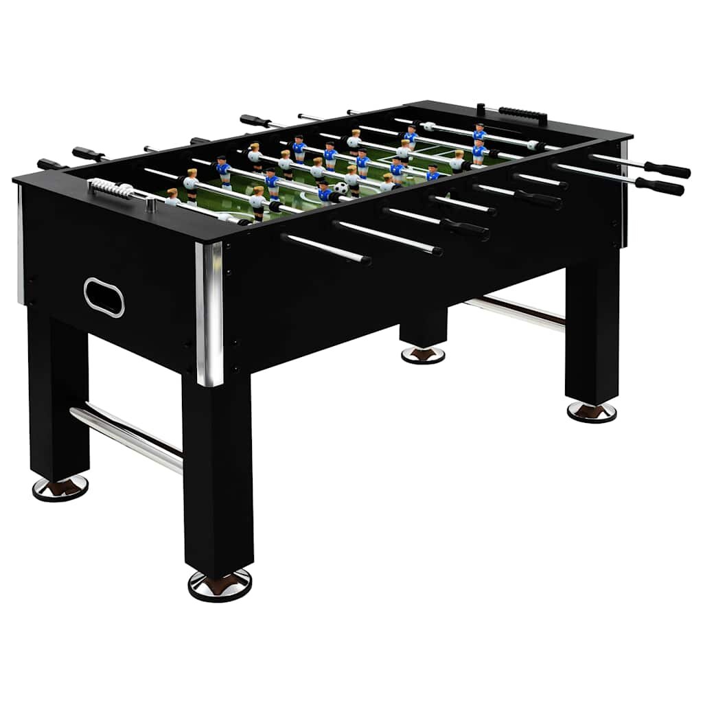 vidaXL Stolný futbal oceľ 60 kg 140x745x875 cm čierny