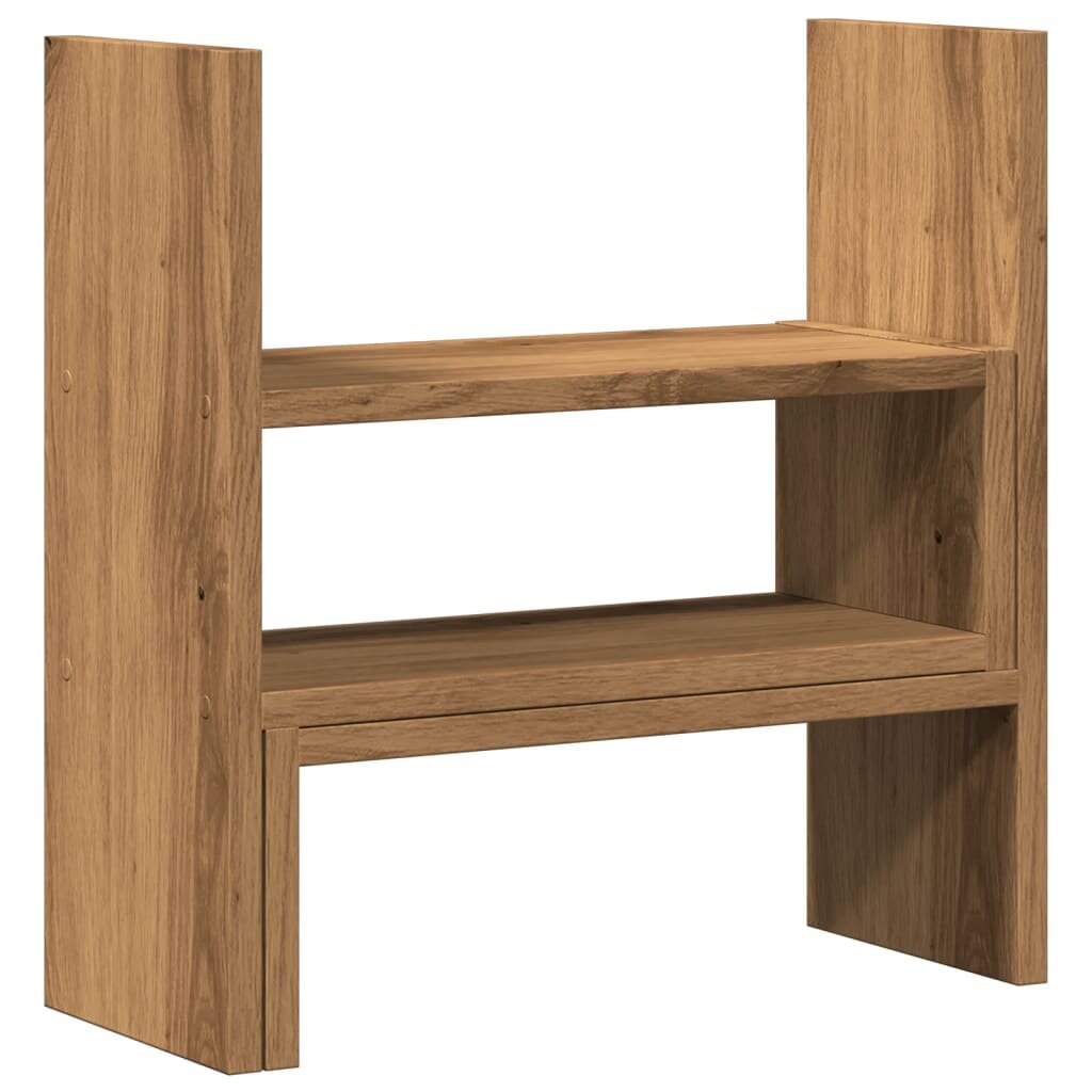 vidaXL Stolový organizér nastav.dub artisan 40x17x41 cm kompozit.drevo