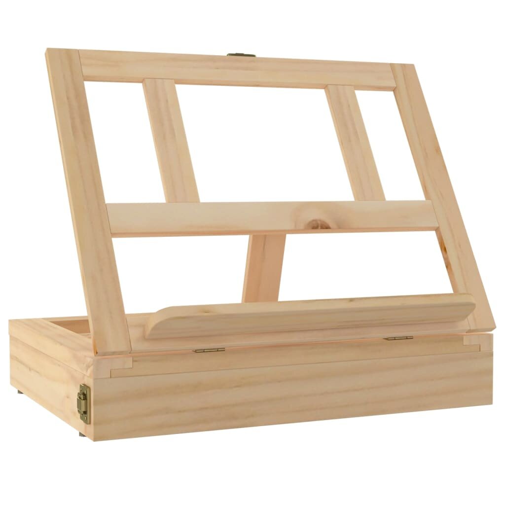 vidaXL Stolový stojan so zásuvkou 335x255x7 cm masívna borovica