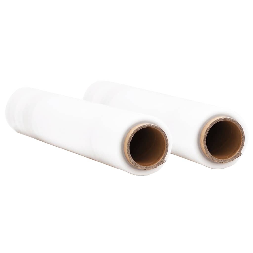 vidaXL Stretch Fólia 2 ks Transparentná 20 μm 50 cm x 150 m