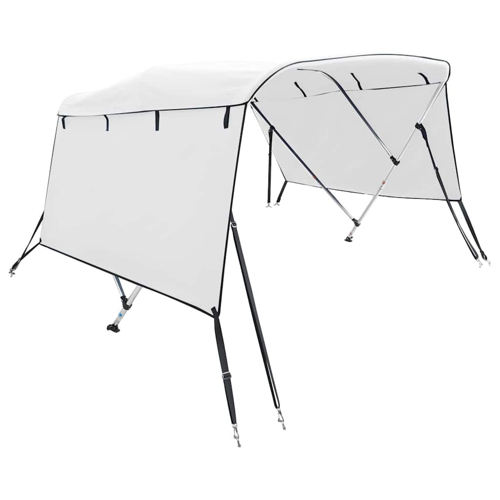 vidaXL Strieška Bimini s 3 oblúkmi a stenami 183x(137-152)x137 cm