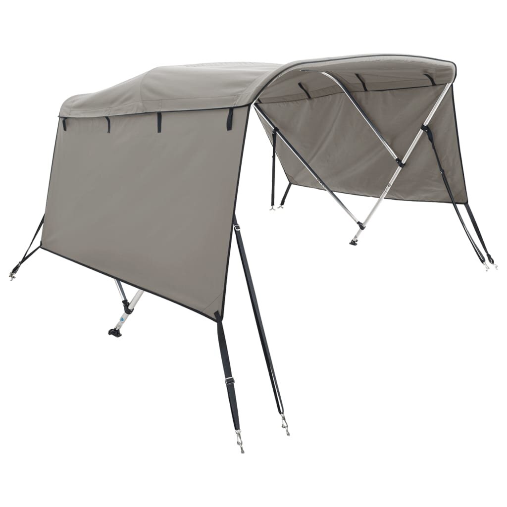 vidaXL Strieška Bimini s 3 oblúkmi a stenami 183x(137-152)x137 cm