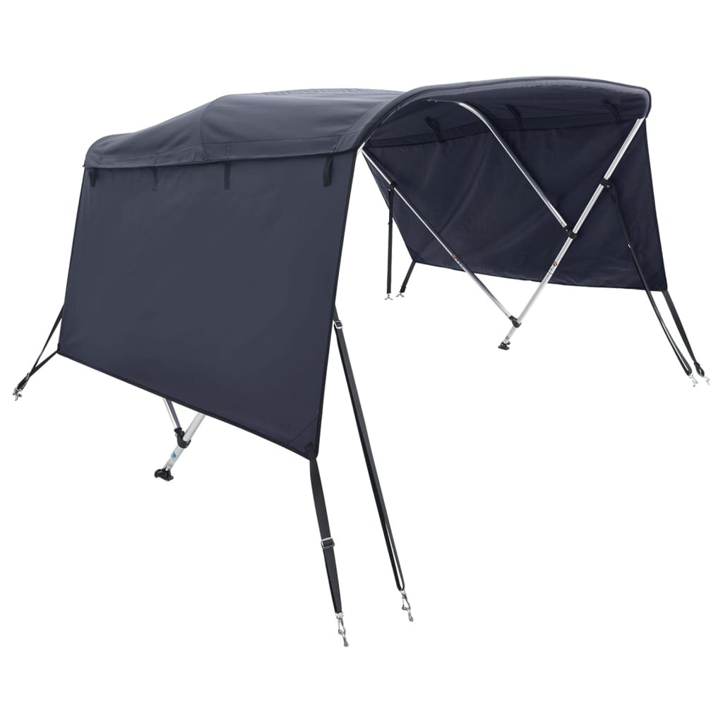 vidaXL Strieška Bimini s 3 oblúkmi a stenami 183x(154-167)x137 cm