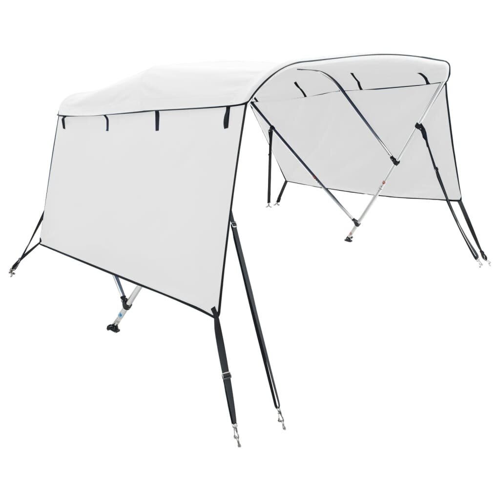 vidaXL Strieška Bimini s 3 oblúkmi a stenami 183x(185-198)x137 cm