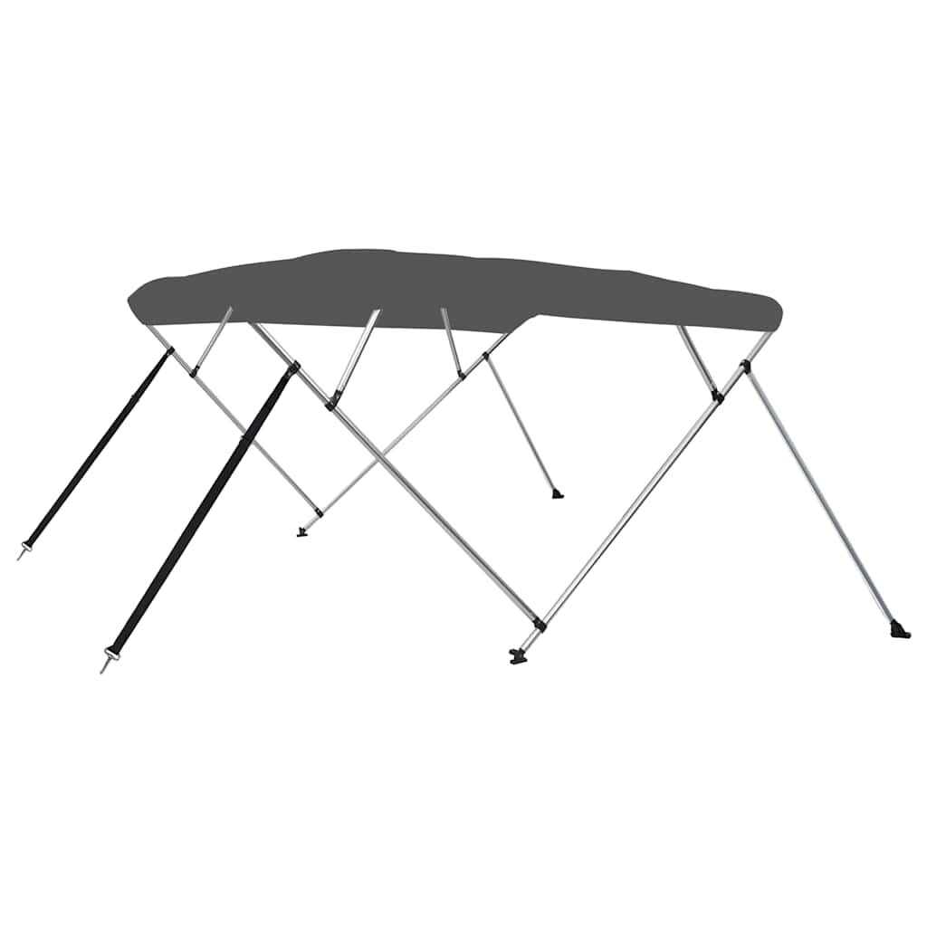 vidaXL Strieška Bimini so 4 oblúkmi antracitová 243x196x137 cm
