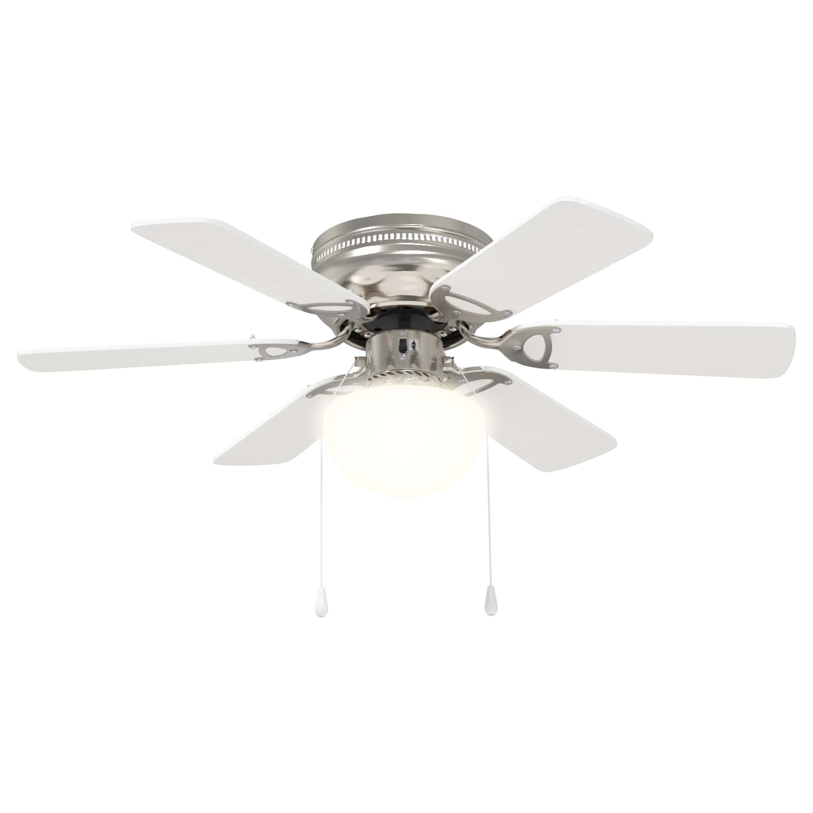 vidaXL Stropný ventilátor s osvetlením Ø 82 cm Biela