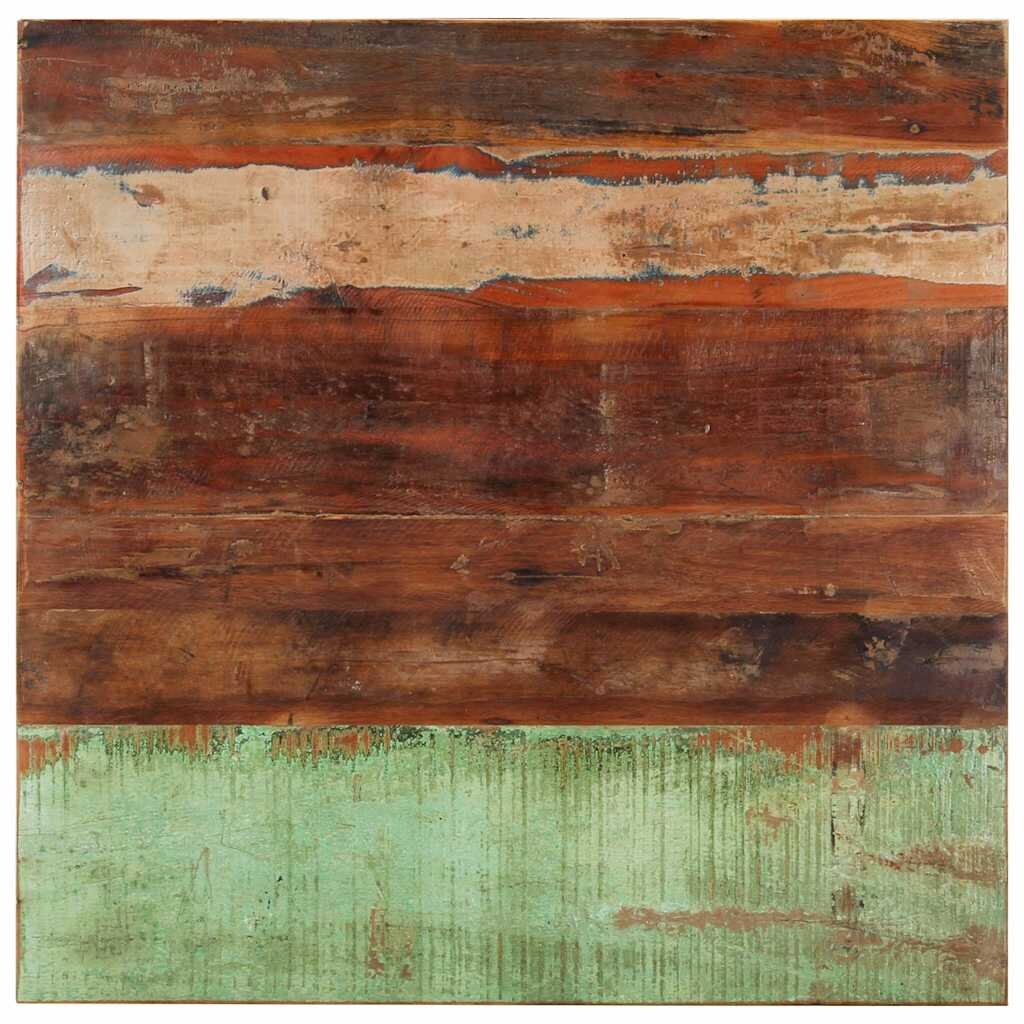 vidaXL Štvorcová stolová doska 80x80 cm 15-16 mm recyklovaný masív