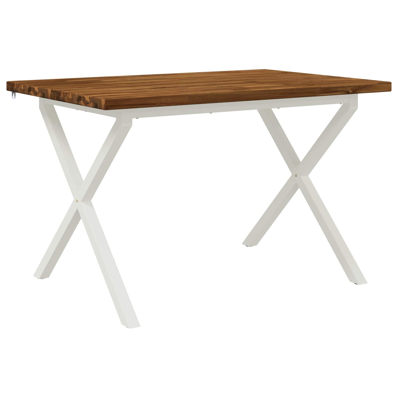 vidaXL Štvorcový jedálenský stôl 120 x 80 x 75 cm Pevné akáciové drevo