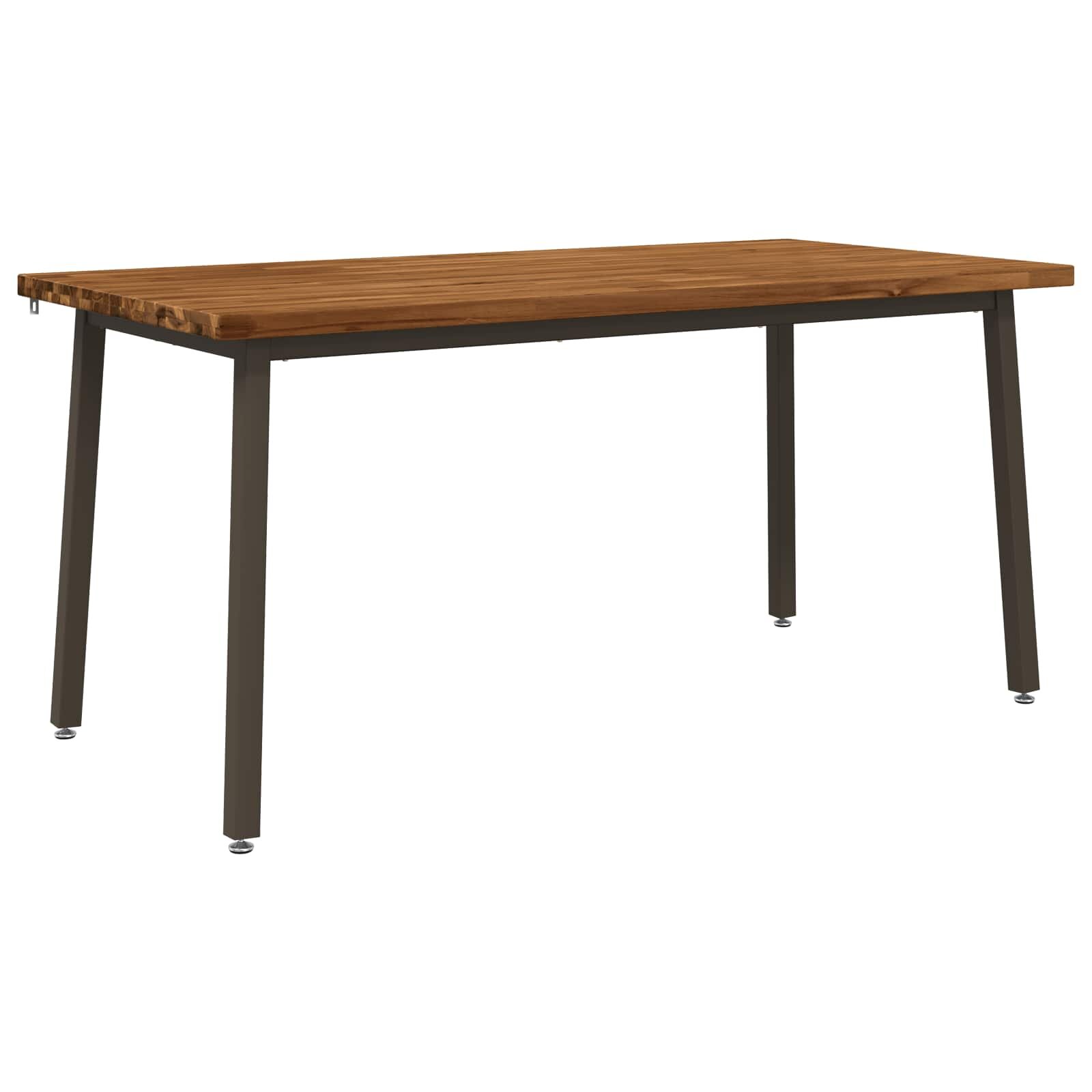 vidaXL Štvorcový jedálenský stôl 160 x 80 x 75 cm Pevné akáciové drevo