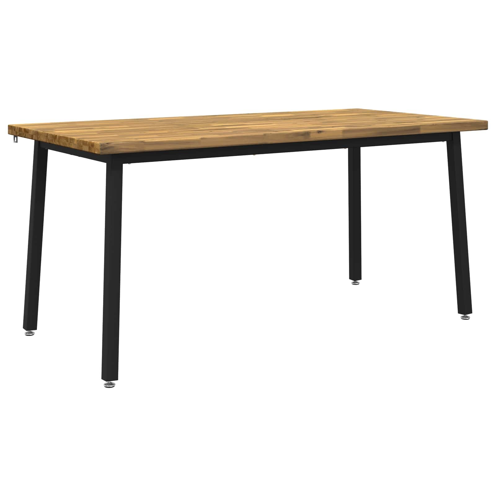 vidaXL Štvorcový jedálenský stôl 160 x 80 x 75 cm Pevné akáciové drevo