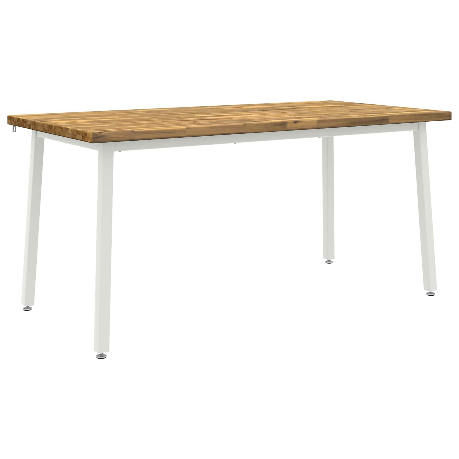 vidaXL Štvorcový jedálenský stôl 160 x 80 x 75 cm Pevné akáciové drevo