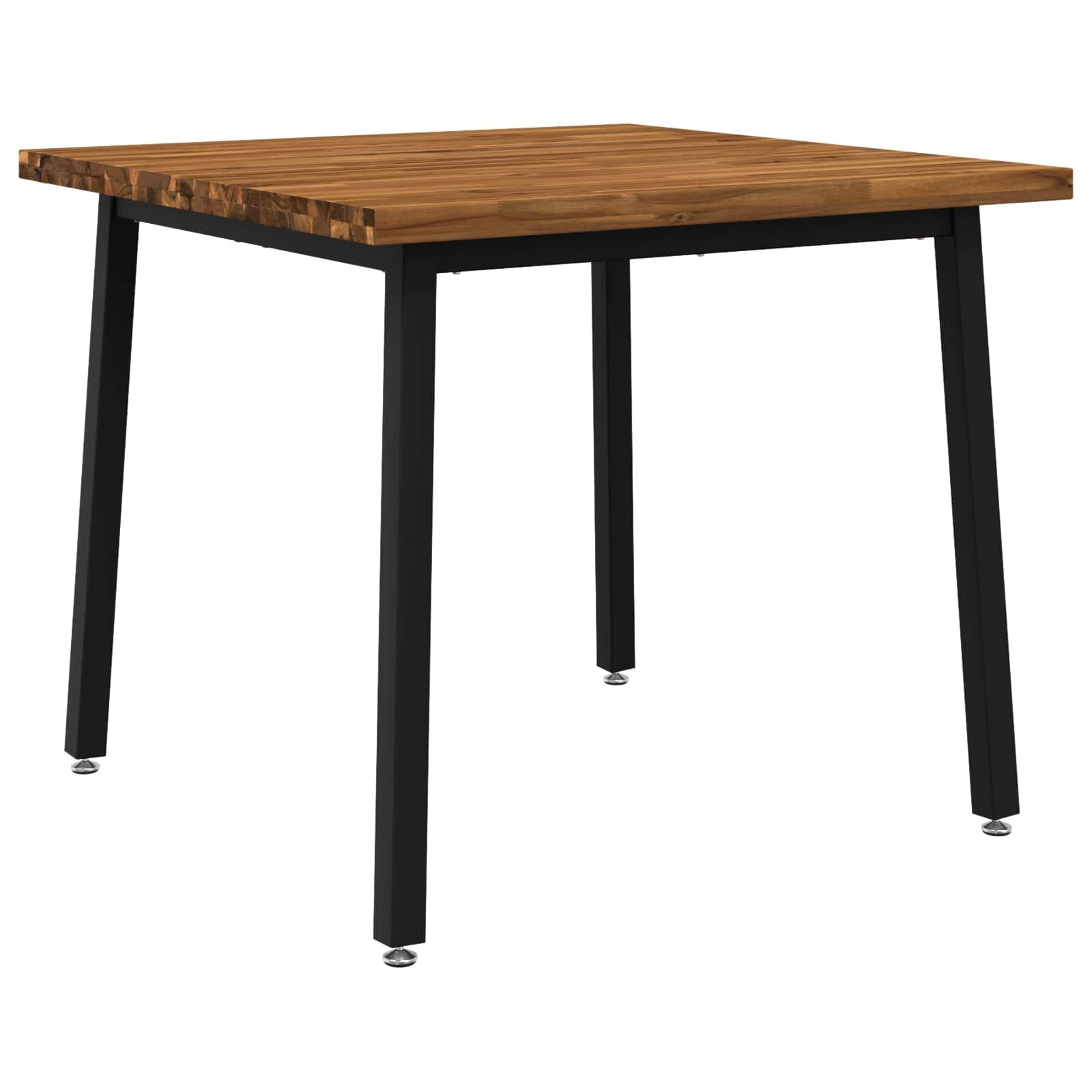vidaXL Štvorcový jedálenský stôl 90 x 90 x 75 cm Pevné akáciové drevo