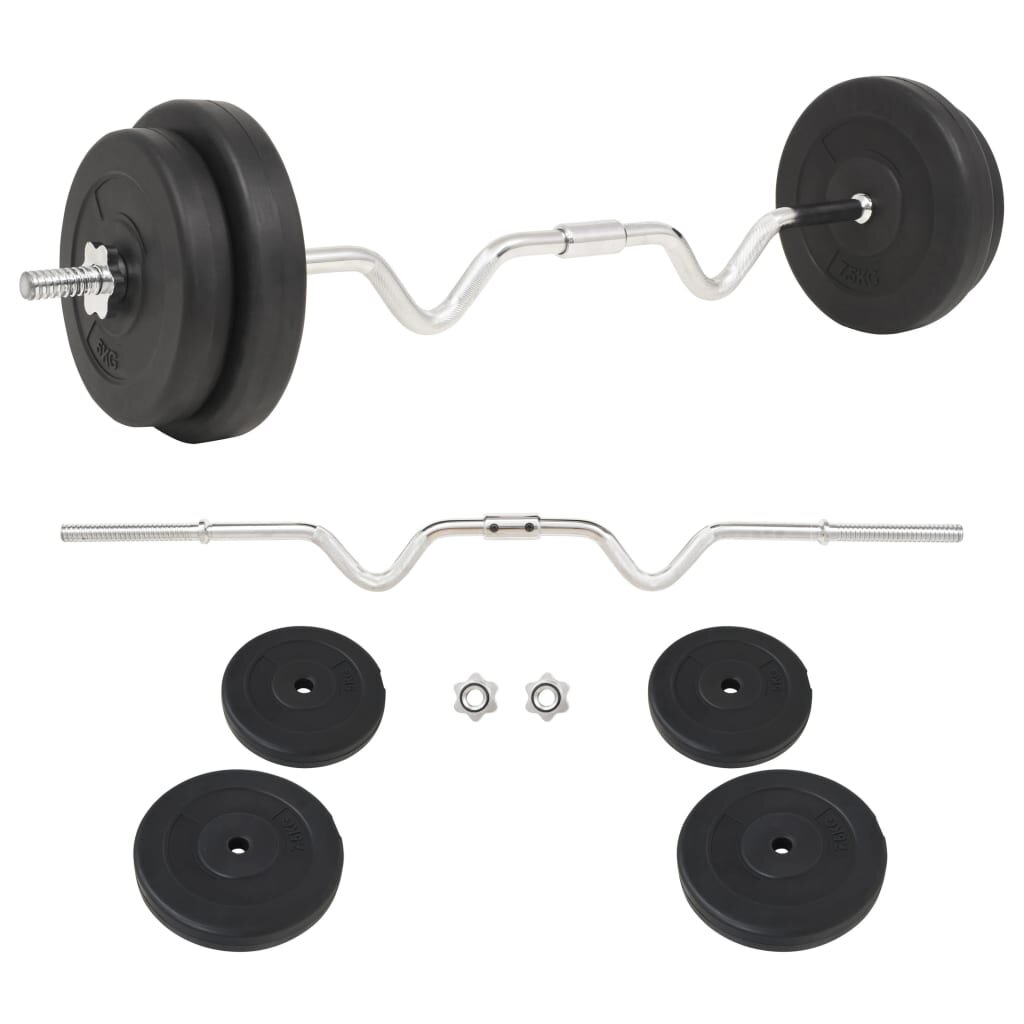 vidaXL Súprava barbell činiek 30 kg