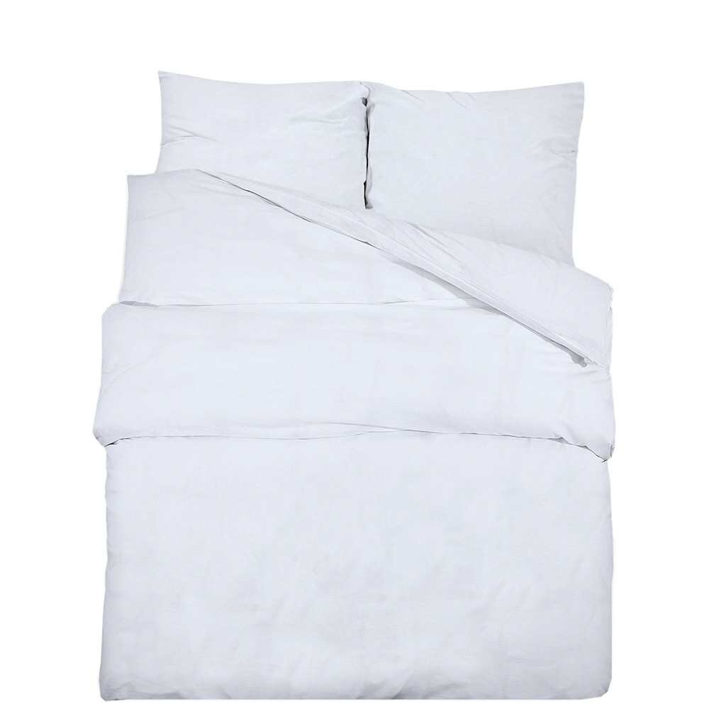 vidaXL Súprava obliečok biela 240x220 cm bavlna