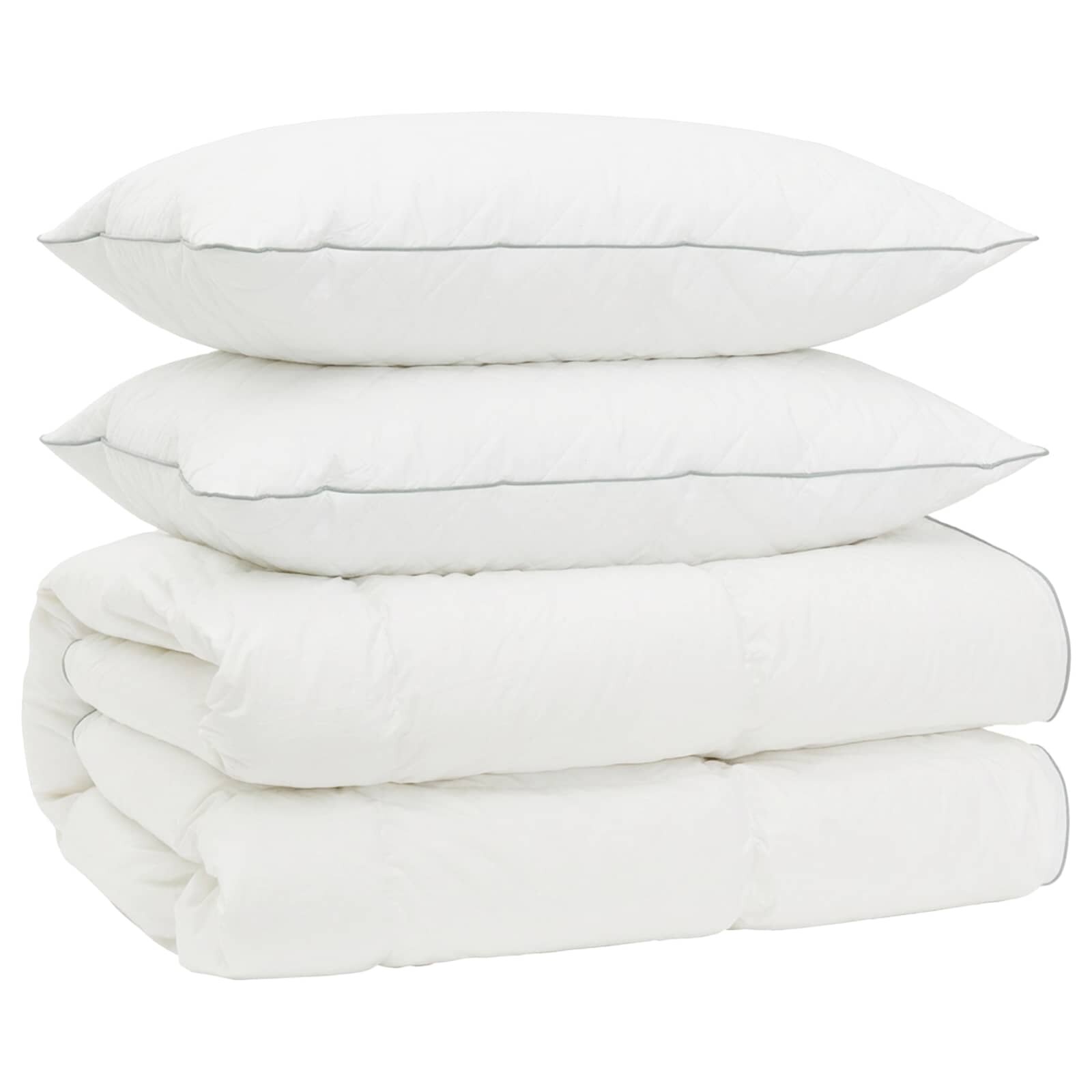 vidaXL Súprava paplónu z 90% husacieho peria FULDA 3 ks 135 x 220 cm