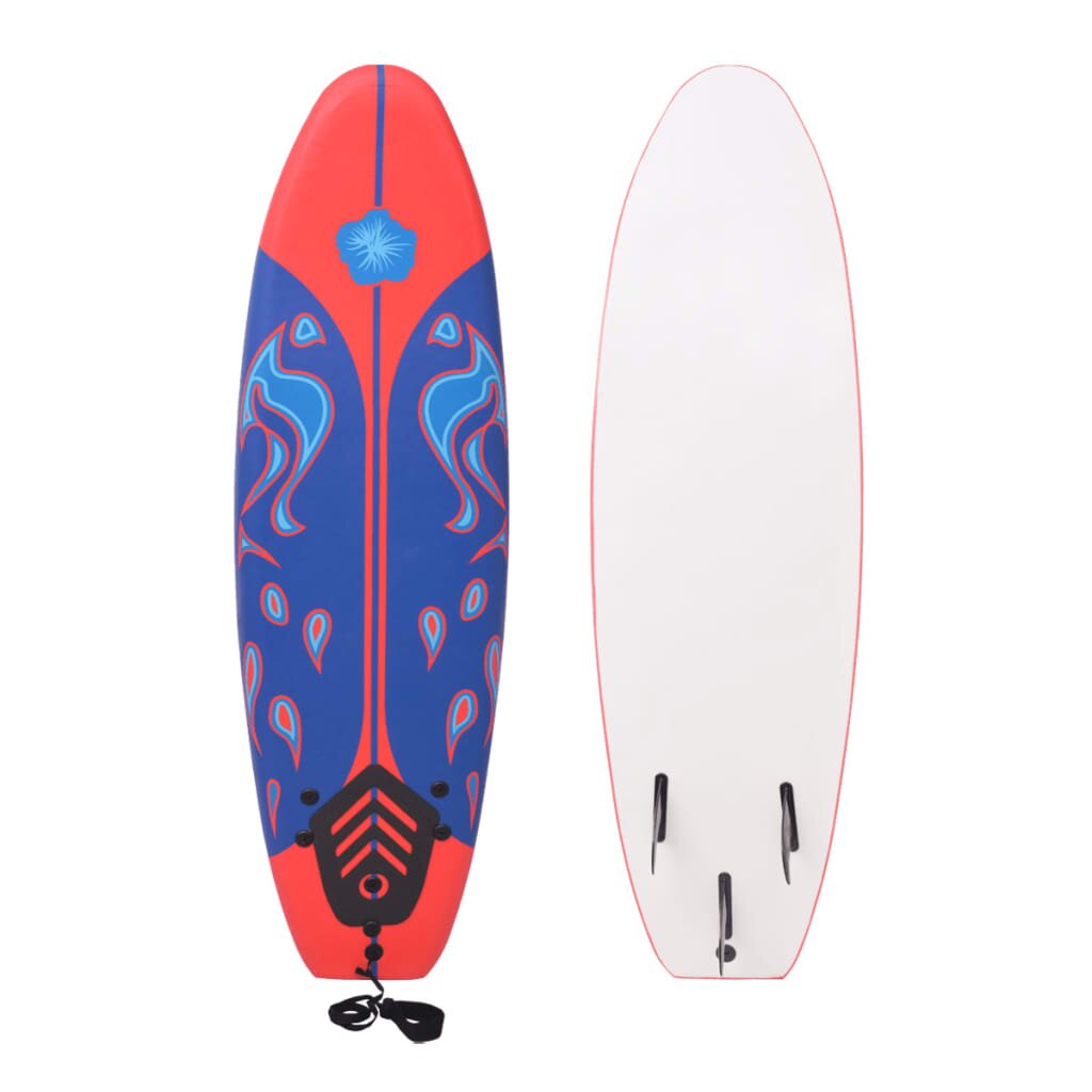 vidaXL Surfová doska modro-červená 170 cm