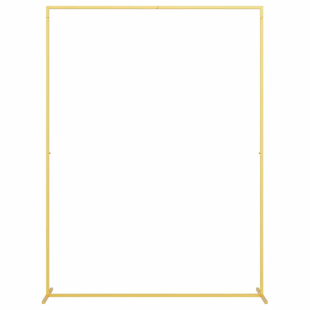 vidaXL Svadobný oblúk Zlatá 150 x 495 x 200 cm Oceľ