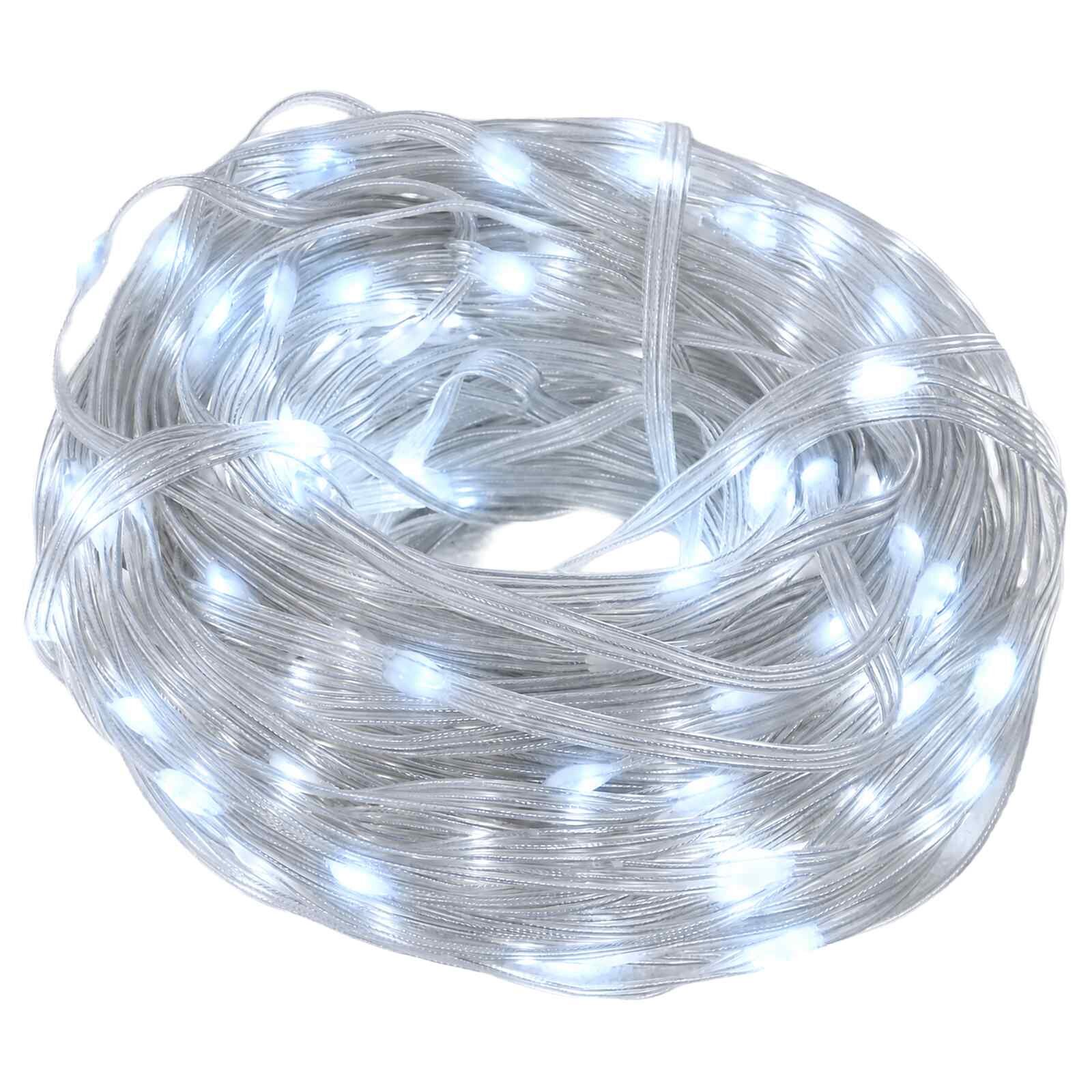 vidaXL Svetelné reťaze 300 LED Studená biela 30 m