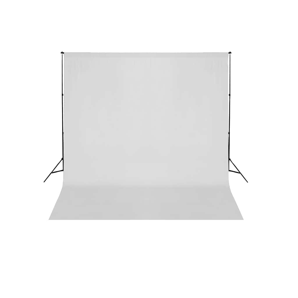vidaXL Systém na zavesenie fotopozadia 600x300 cm biele