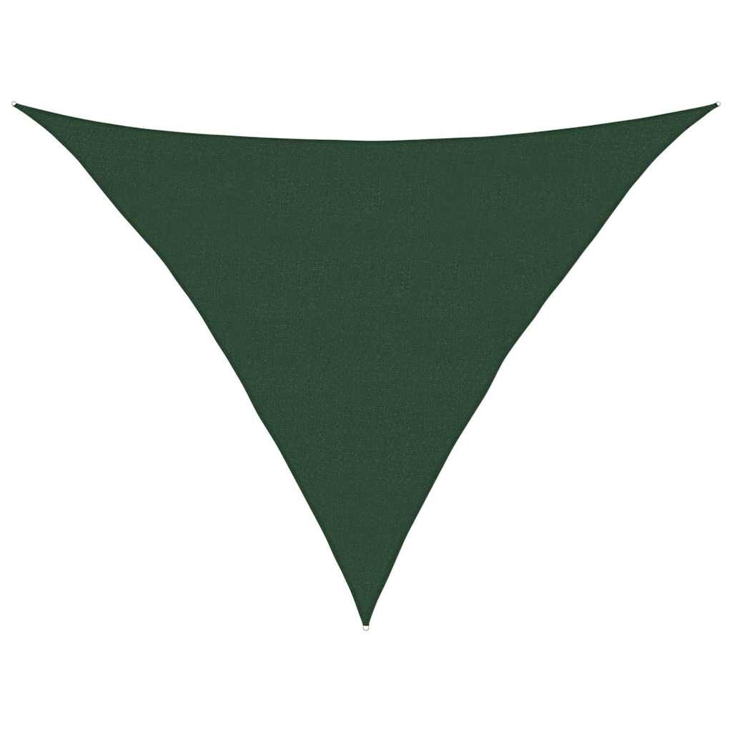 vidaXL Tieniaca plachta 160 g/m² tmavozelená 5x5x6 m HDPE