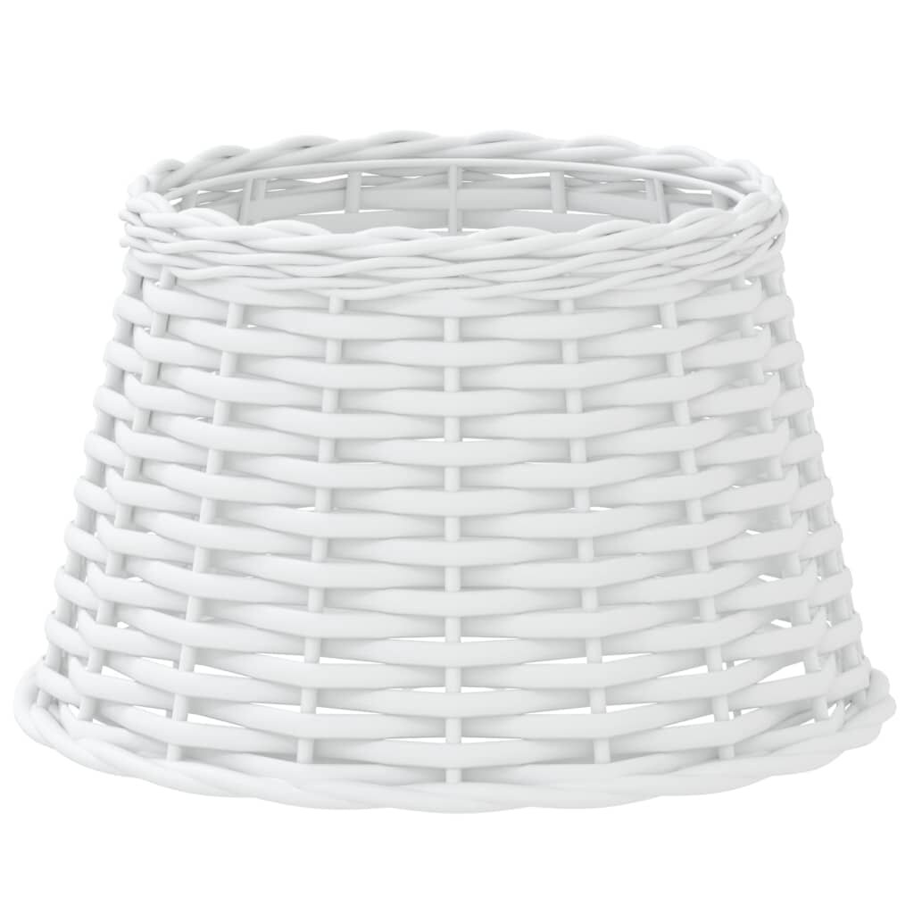 vidaXL Tienidlo na lampu biele Ø38x23 cm prútené