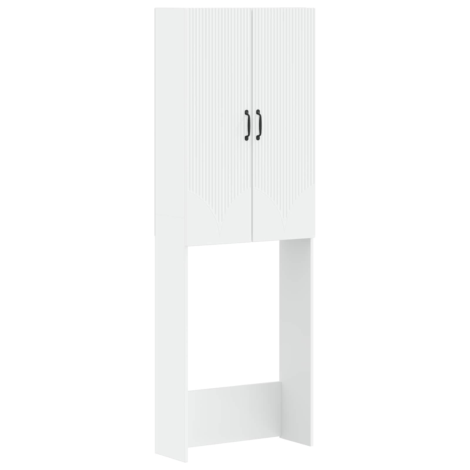 vidaXL Toaletná skriňa HOORN Biela 66 x 255 x 190 cm Kompozitné drevo