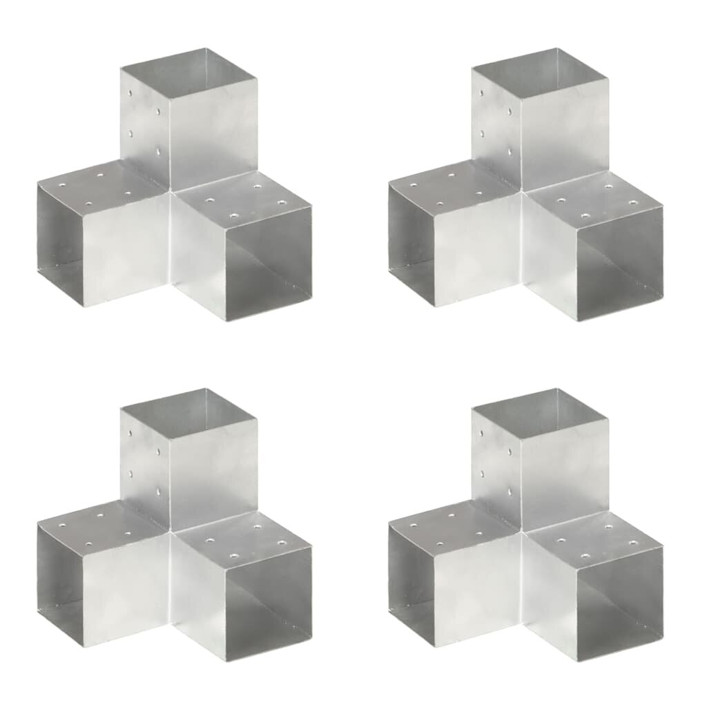 vidaXL Trámové spojky 4 ks v tvare Y 101x101 mm pozinkovaný kov