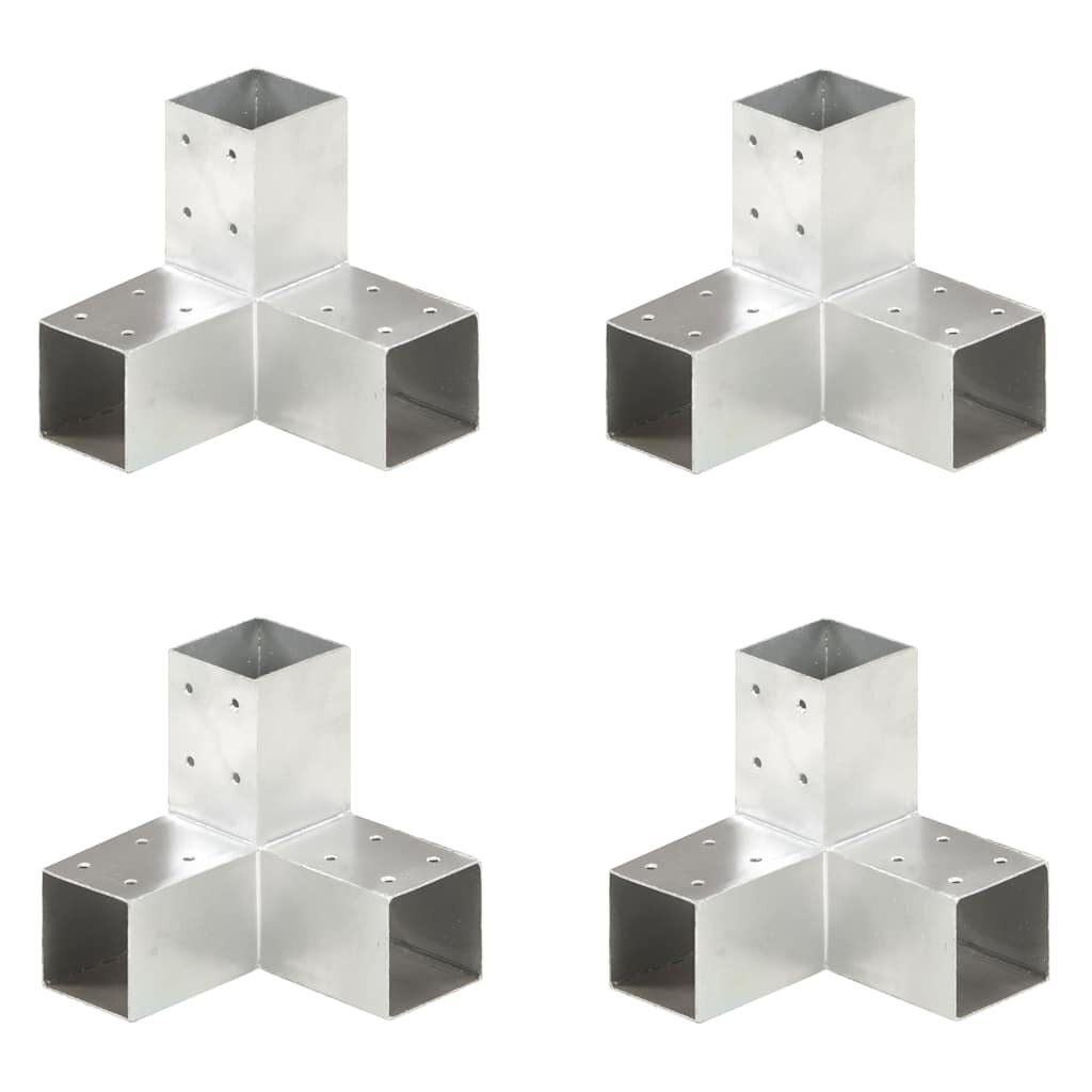 vidaXL Trámové spojky 4 ks v tvare Y 71x71 mm pozinkovaný kov