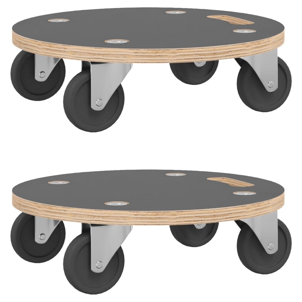 vidaXL Transportné vozíky 2 ks okrúhle Ø38x115 cm 250 kg