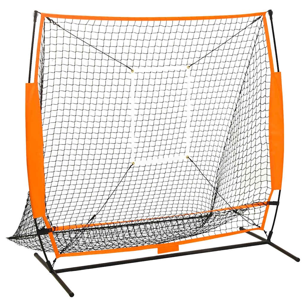 vidaXL Tréningová sieť na baseball čierna 174x76x1585 cm