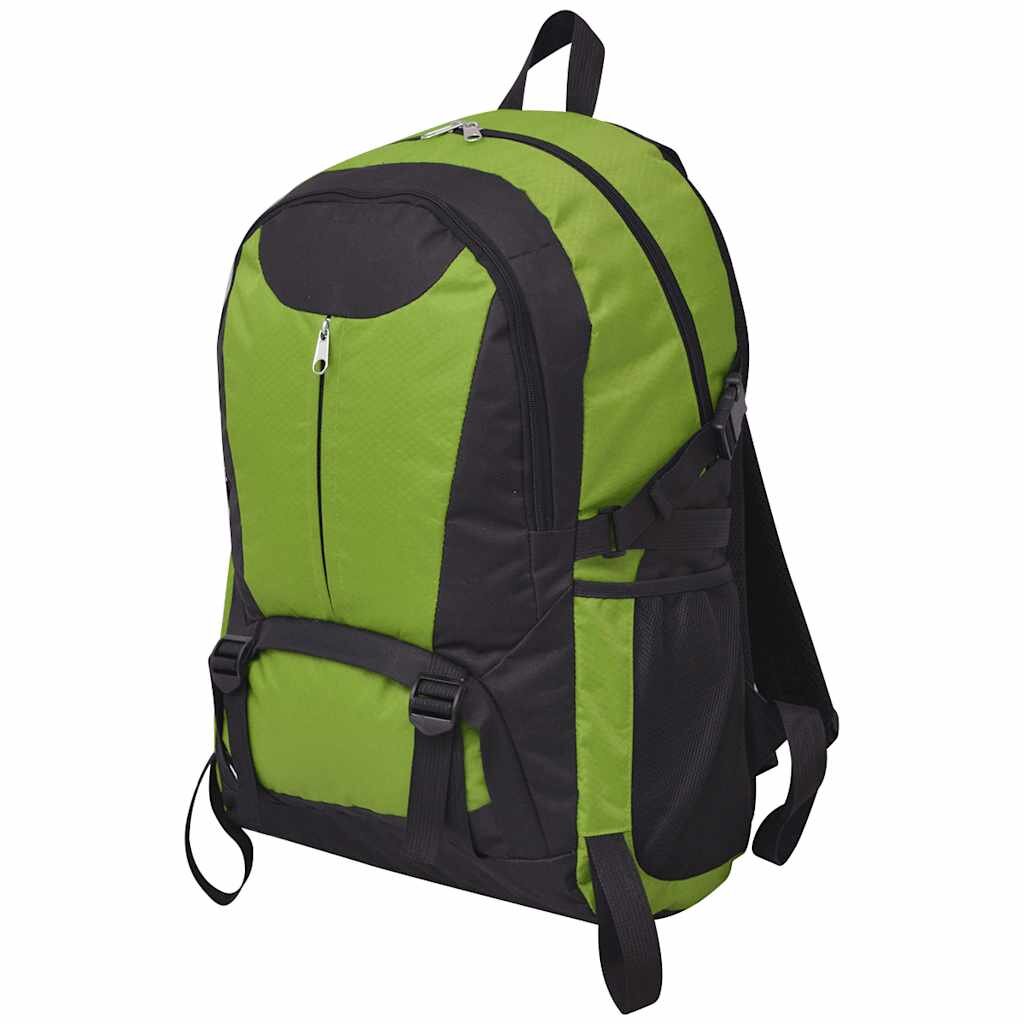 vidaXL Turistický batoh 40 l čierno-zelený