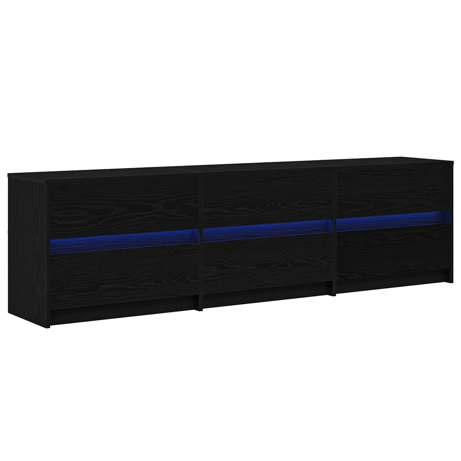vidaXL TV jednotky 180 x 34 x 50 cm Čierny dub Kompozitné drevo