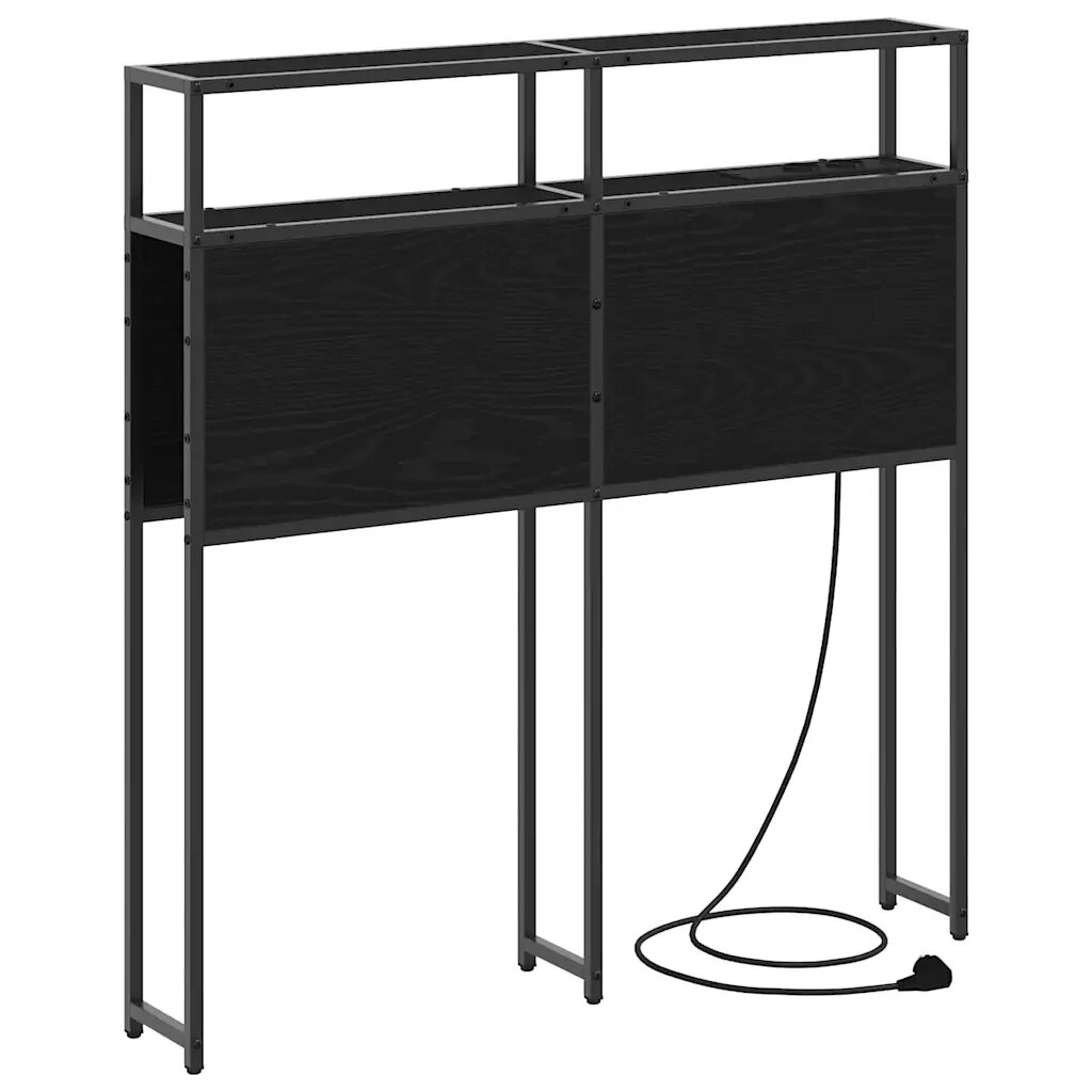 vidaXL Úložné čelo Čierny dub 90 cm Kompozitné drevo