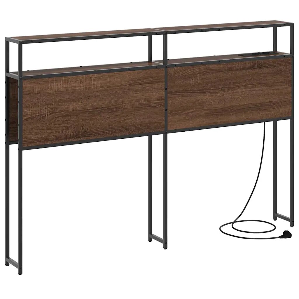 vidaXL Úložné čelo Hnedý dub 120 cm Kompozitné drevo