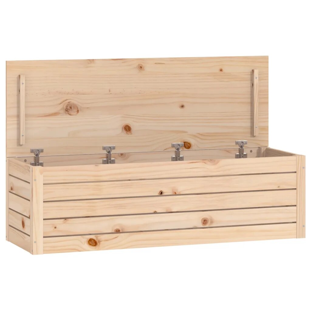 vidaXL Úložný box 109x365x33 cm masívna borovica