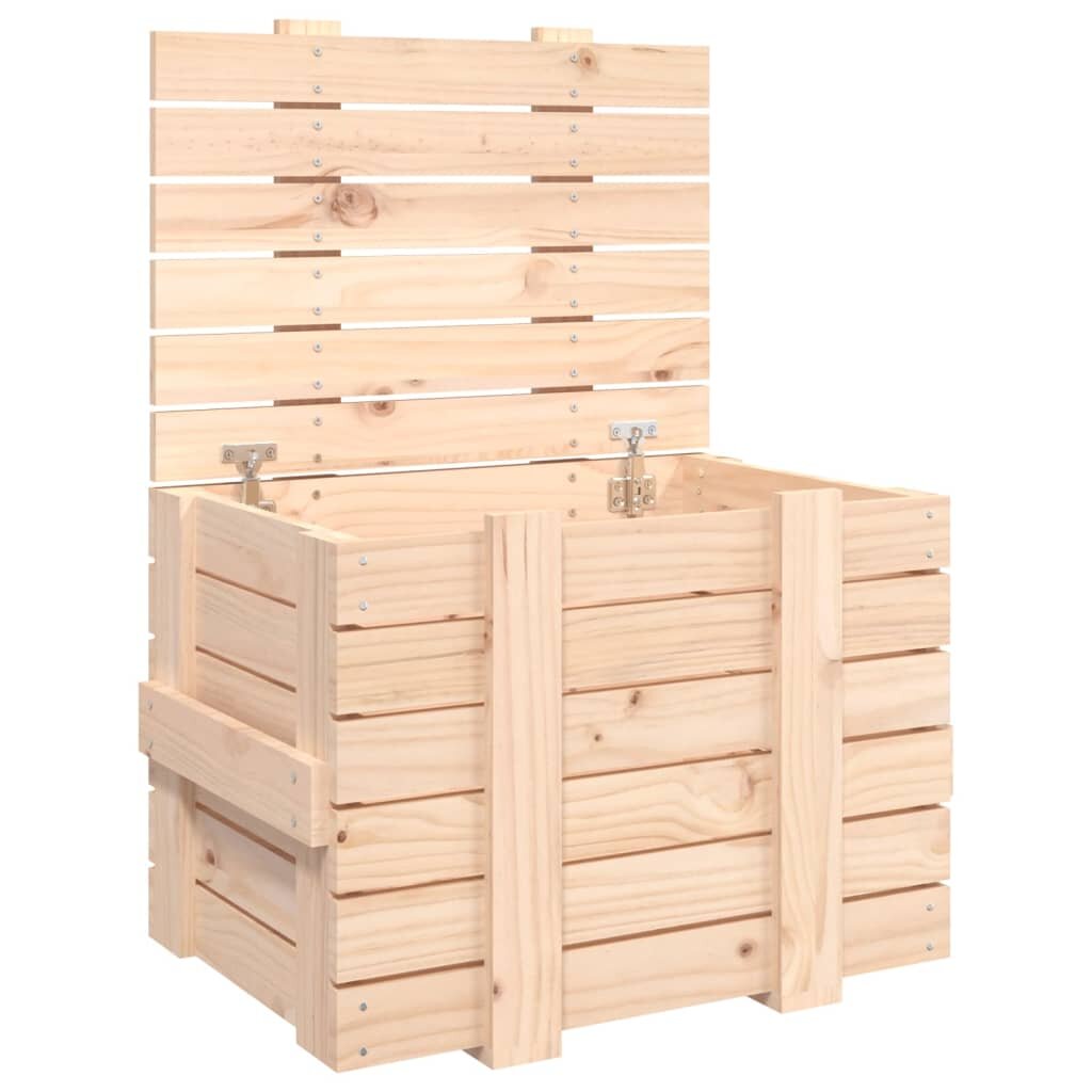 vidaXL Úložný box 58x405x42 cm masívna borovica