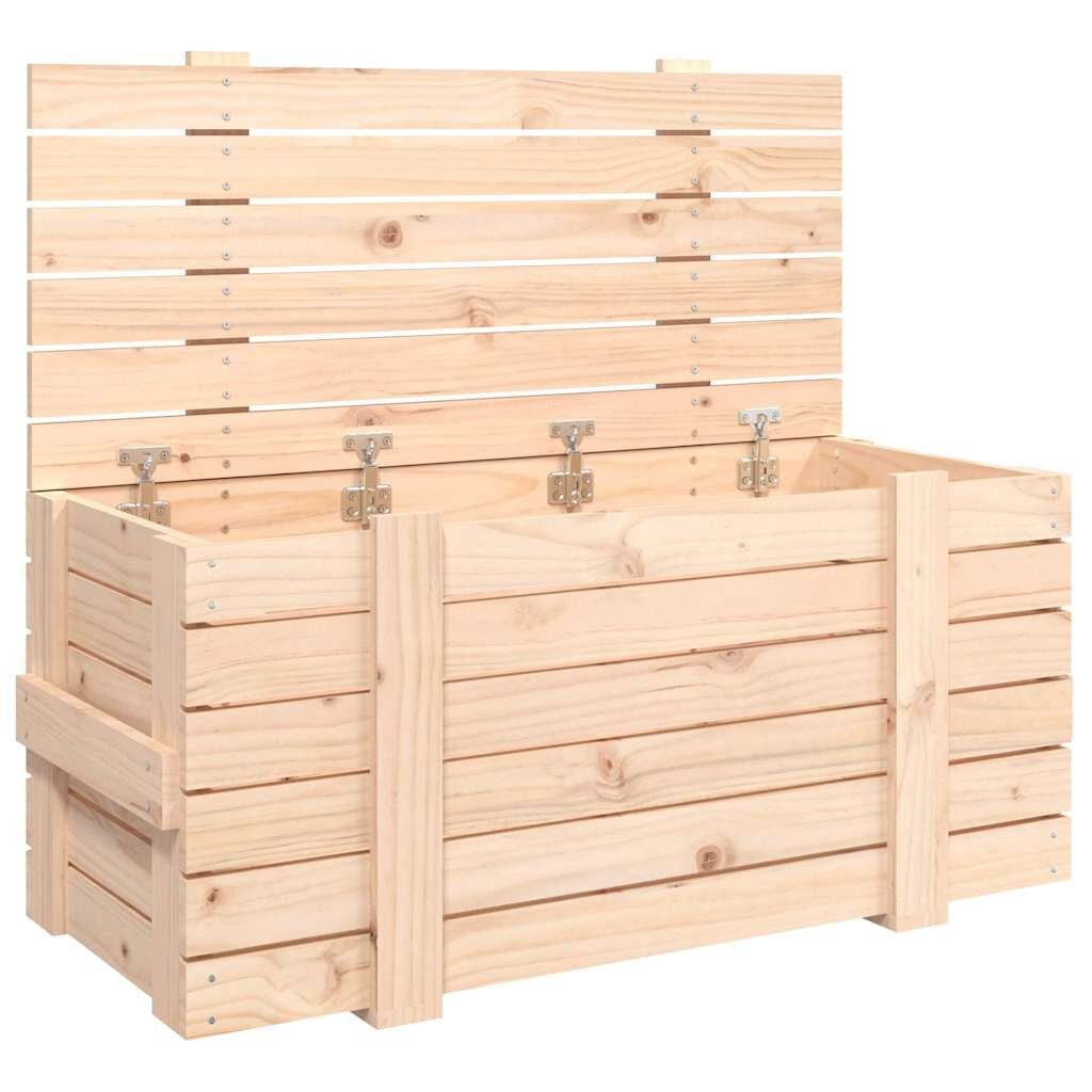 vidaXL Úložný box 91x405x42 cm masívna borovica