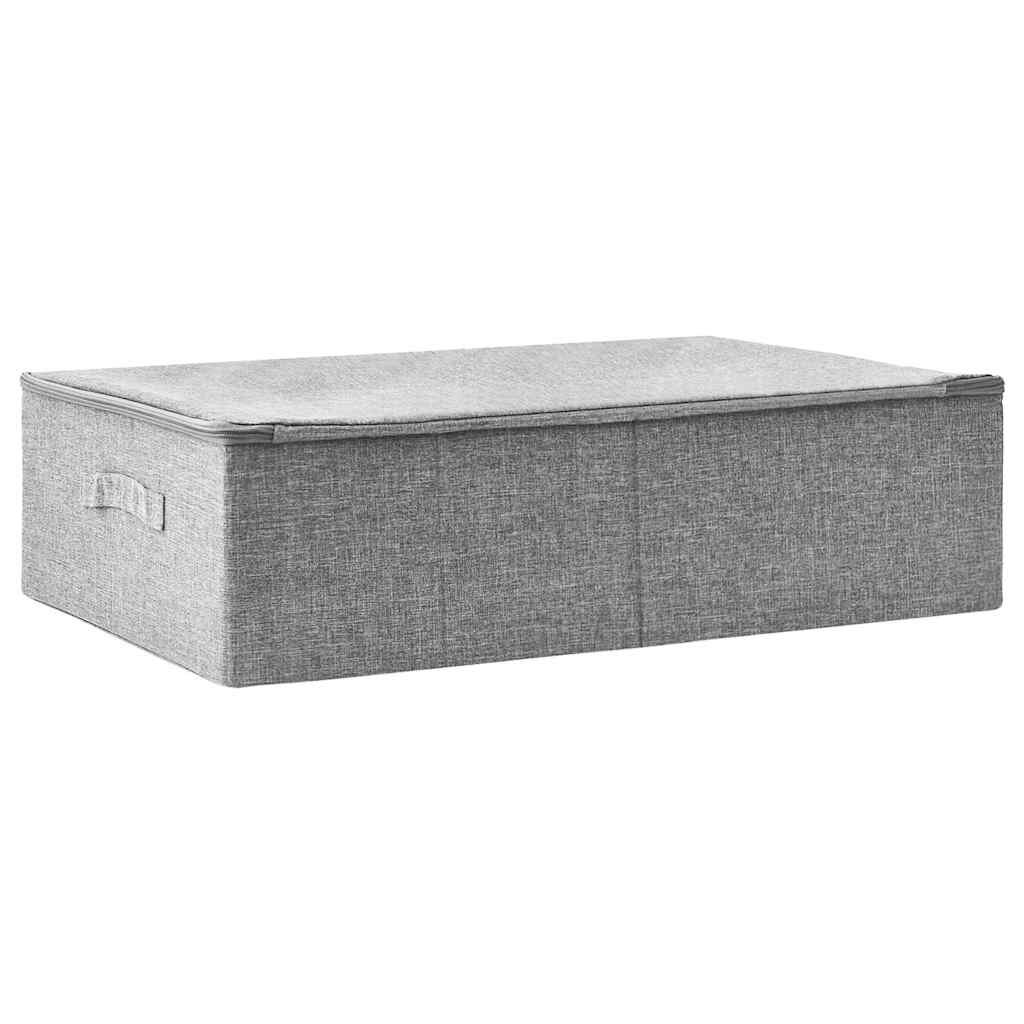 vidaXL Úložný box látkový 70x40x18 cm sivý