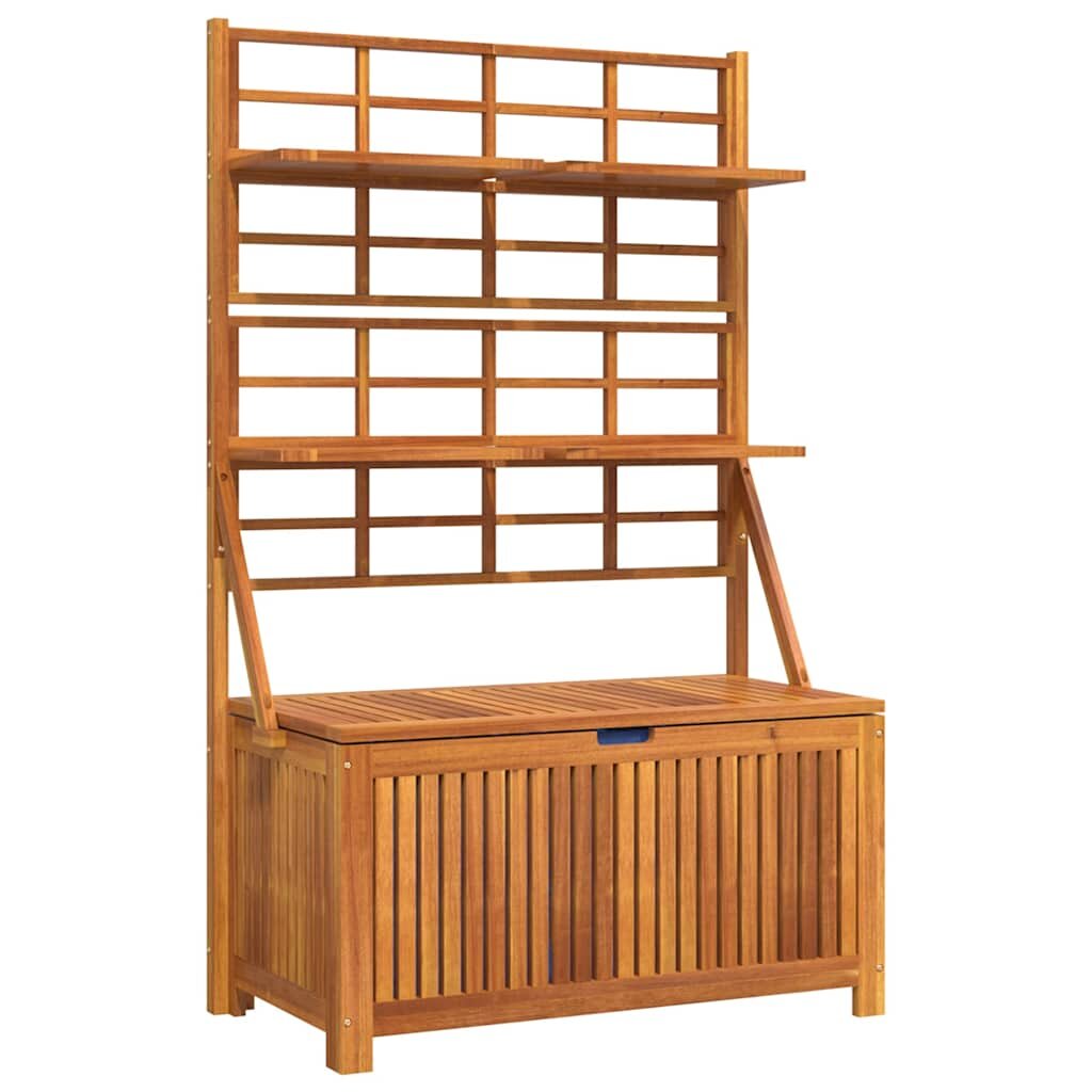 vidaXL Úložný box s mriežkou 99x50x160 cm akáciový masív
