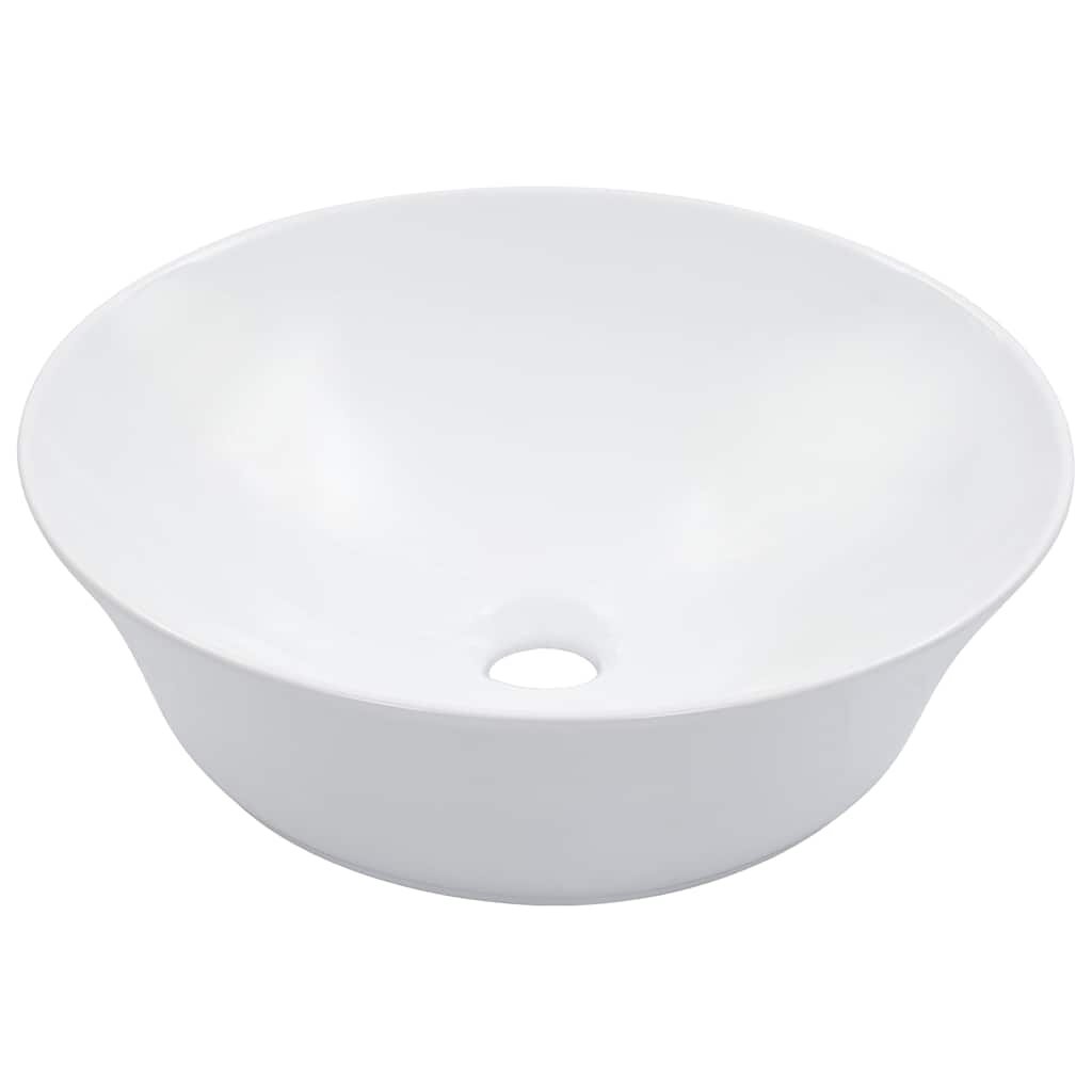 vidaXL Umývadlo biele 41x125 cm keramické