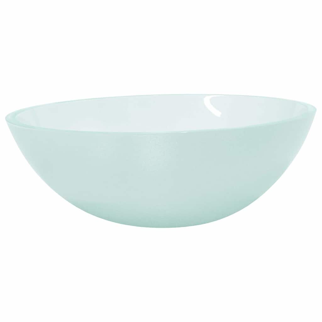 vidaXL Umývadlo sklo 50x37x14 cm matné