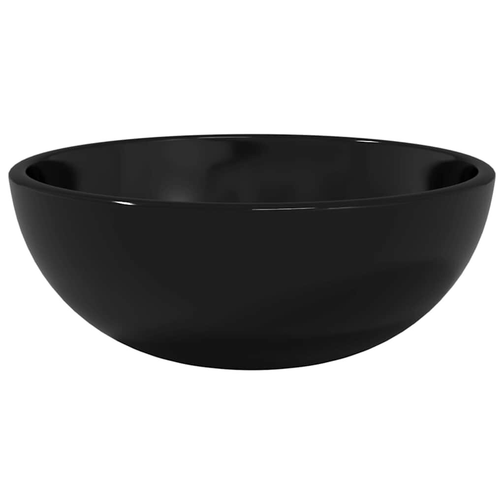 vidaXL Umývadlo z tvrdeného skla 30x12 cm čierne