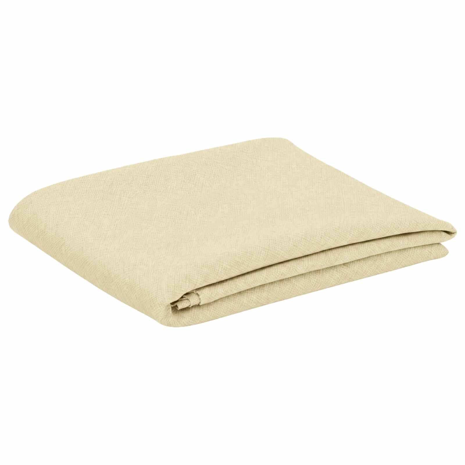 vidaXL Uterák na stôl Krémovo biela 130 x 180 cm Oválny