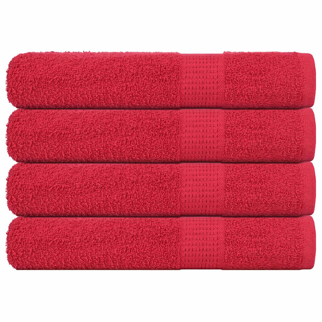 vidaXL Uteráky FROGN 4 ks červené 100x200 cm 360 g/m²